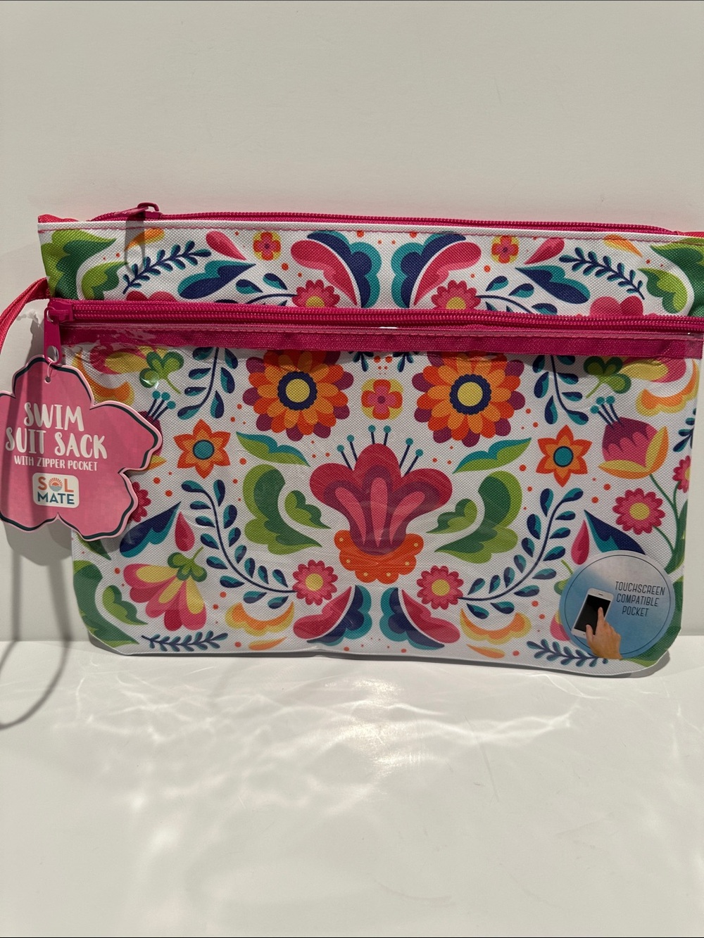 NWT Swim Suit Sack with Zipper pocket. Great for carrying phones etc.